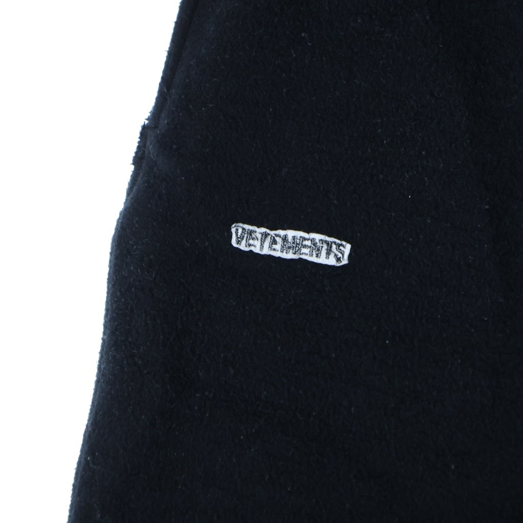 VETEMENTS(ヴェトモン) Sweat Shorts Pants スウェットショートパンツ ブラック MAH19PA209