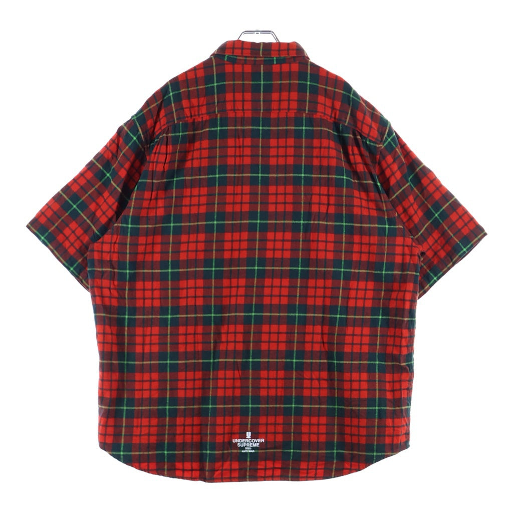 SUPREME(シュプリーム) 23SS UNDERCOVER S/S Flannel Shirt アンダーカバー アラビックプリント半袖フランネルシャツ レッド