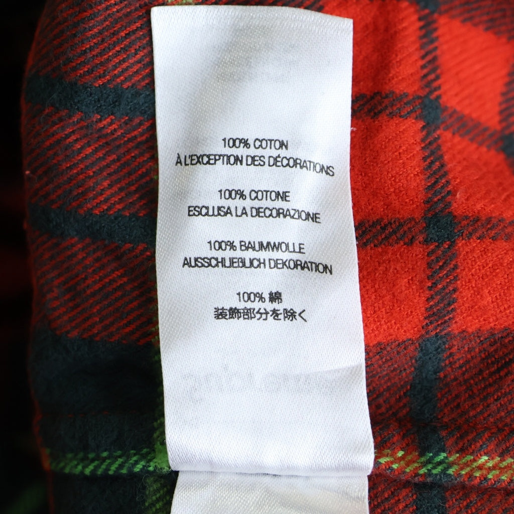 SUPREME(シュプリーム) 23SS UNDERCOVER S/S Flannel Shirt アンダーカバー アラビックプリント半袖フランネルシャツ レッド