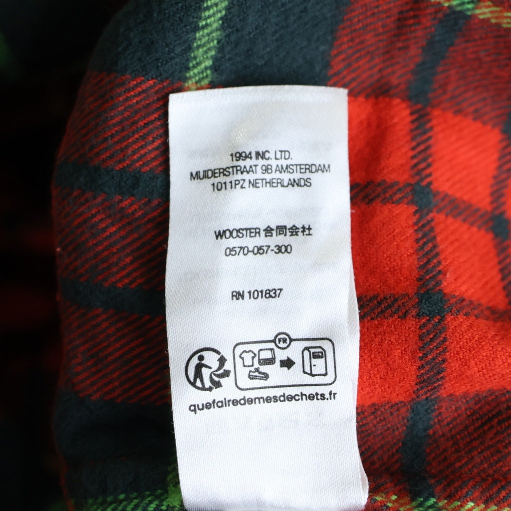 SUPREME(シュプリーム) 23SS UNDERCOVER S/S Flannel Shirt アンダーカバー アラビックプリント半袖フランネルシャツ レッド