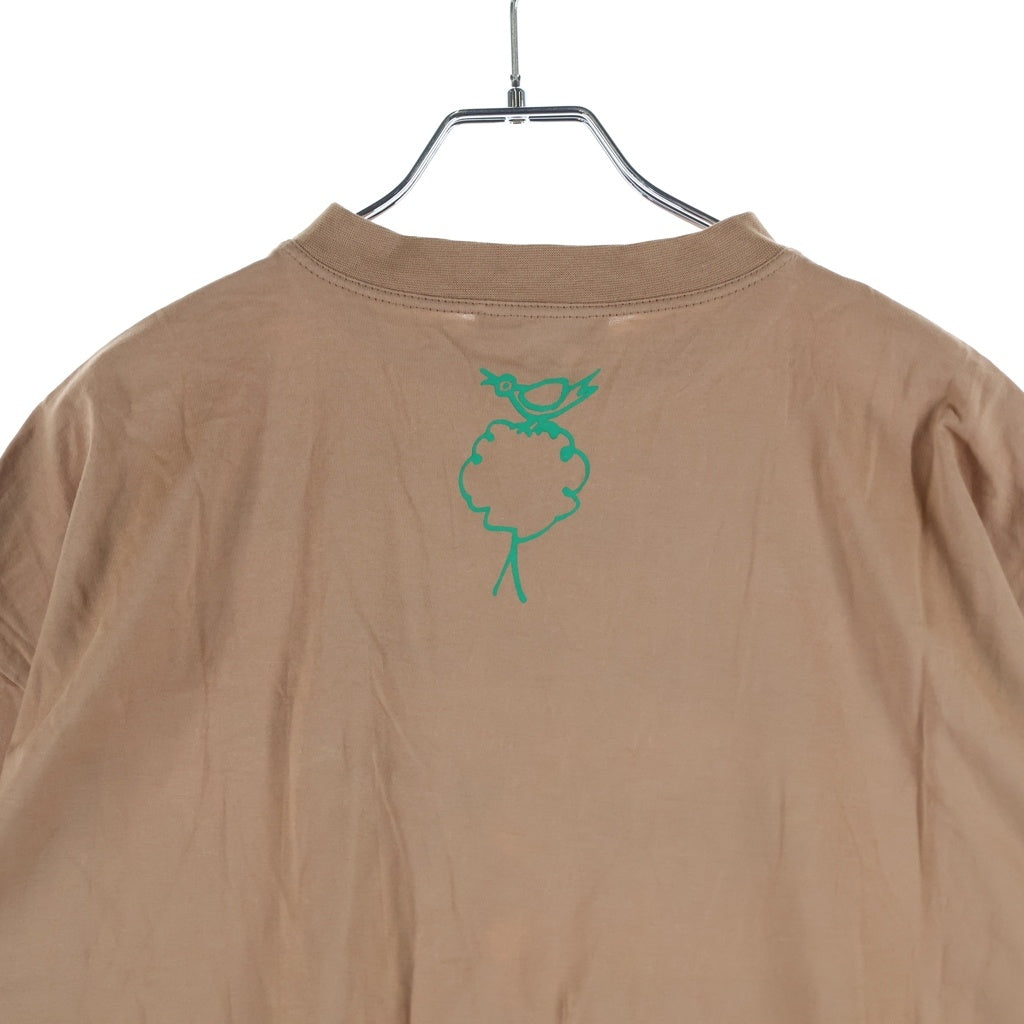 BURBERRY(バーバリー) ×Vivienne Westwood ヴィヴィアンウエストウッド フロントプリント 半袖Tシャツ カットソー ブラウン 8010497