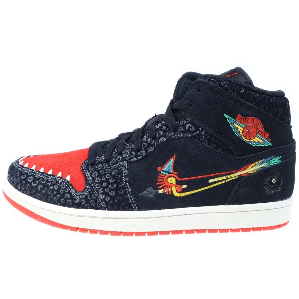 NIKE(ナイキ) Air Jordan 1 Mid-Century Empre Familia エアジョーダン 1 ミッドシエンプレファミリア ミッドカットスニーカー ブラック/レッド US11/29cm DN4904-001