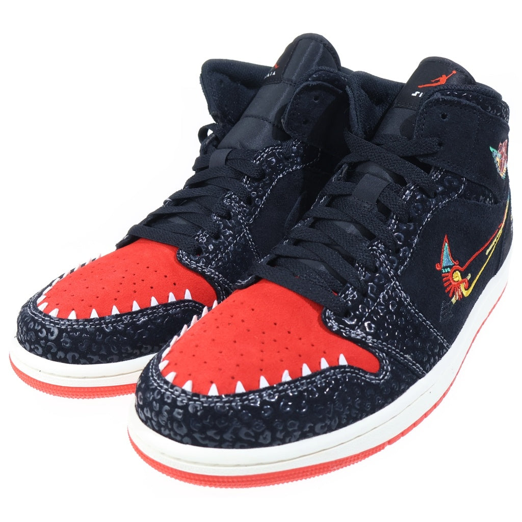 NIKE(ナイキ) Air Jordan 1 Mid-Century Empre Familia エアジョーダン 1 ミッドシエンプレファミリア ミッドカットスニーカー ブラック/レッド US11/29cm DN4904-001