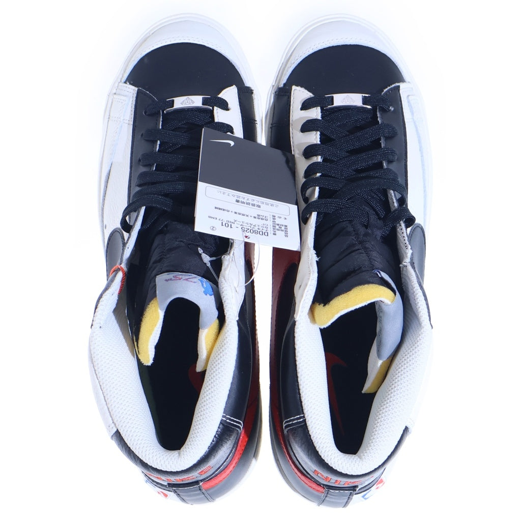 NIKE(ナイキ) ×NBA Blazer Mid エヌビーエー ブレザーミッド ミッドカットスニーカー ブラック/ホワイト US11/29cm DD8025-101