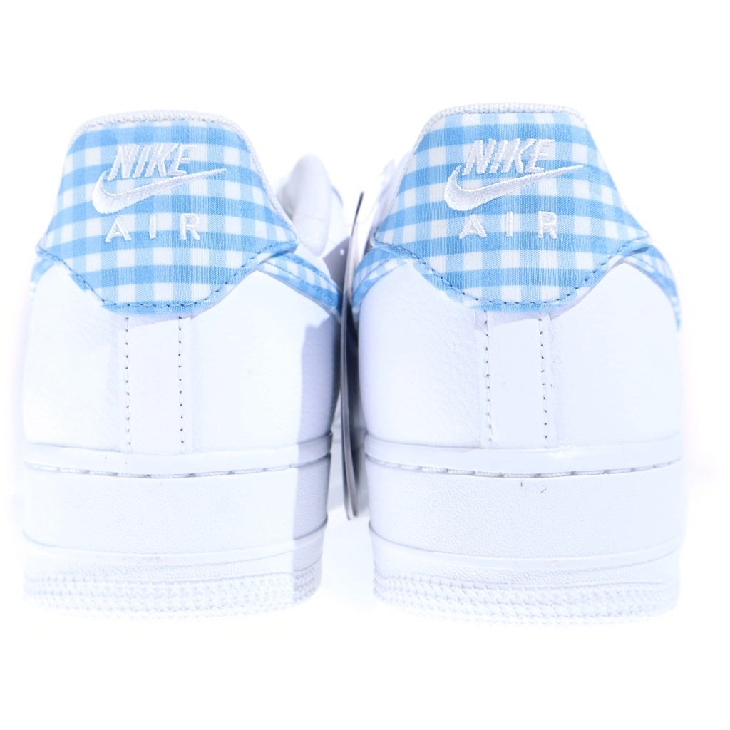 NIKE(ナイキ) AIR FORCE 1 07 ESS TREND エアフォース1 07 ミスティックレッド ギンガム ローカットスニーカー ホワイト/ブルー US12/29cm DZ2784-101