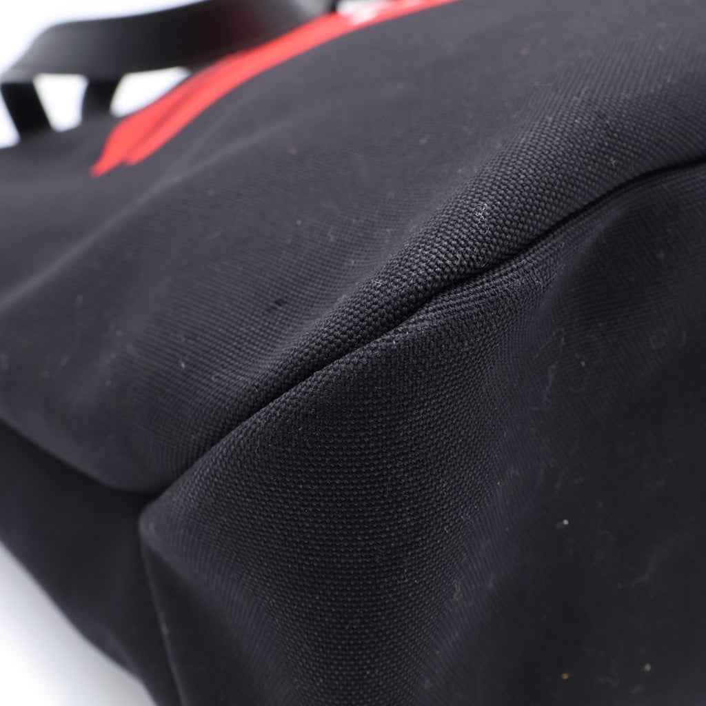 PRADA(プラダ) Logo Canvas Tote Bag ロゴキャンパストートバッグ ブラック 65327036