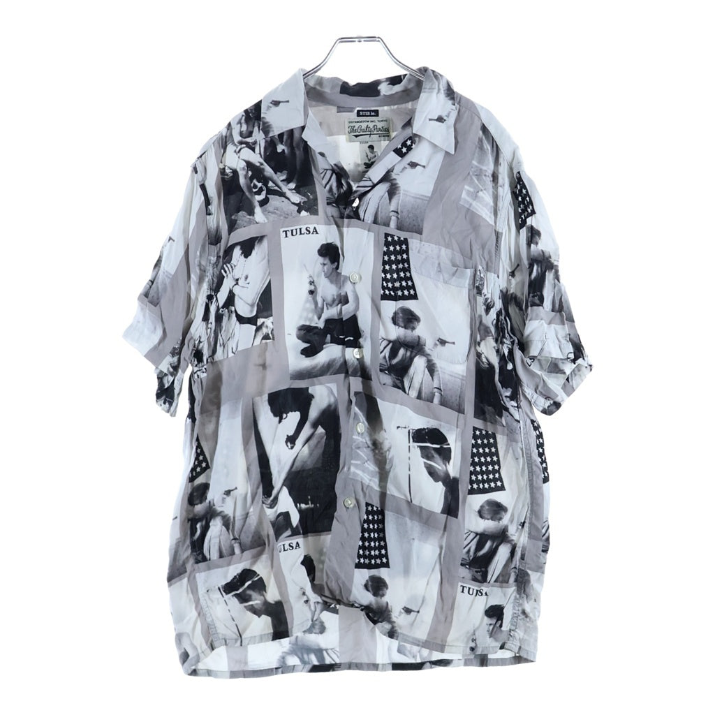 WACKO MARIA(ワコマリア) LARRY CLARK TULSA HAWAIIAN SHIRT ラリークラーク タルサ ハワイアンシャツ 半袖シャツ ホワイト