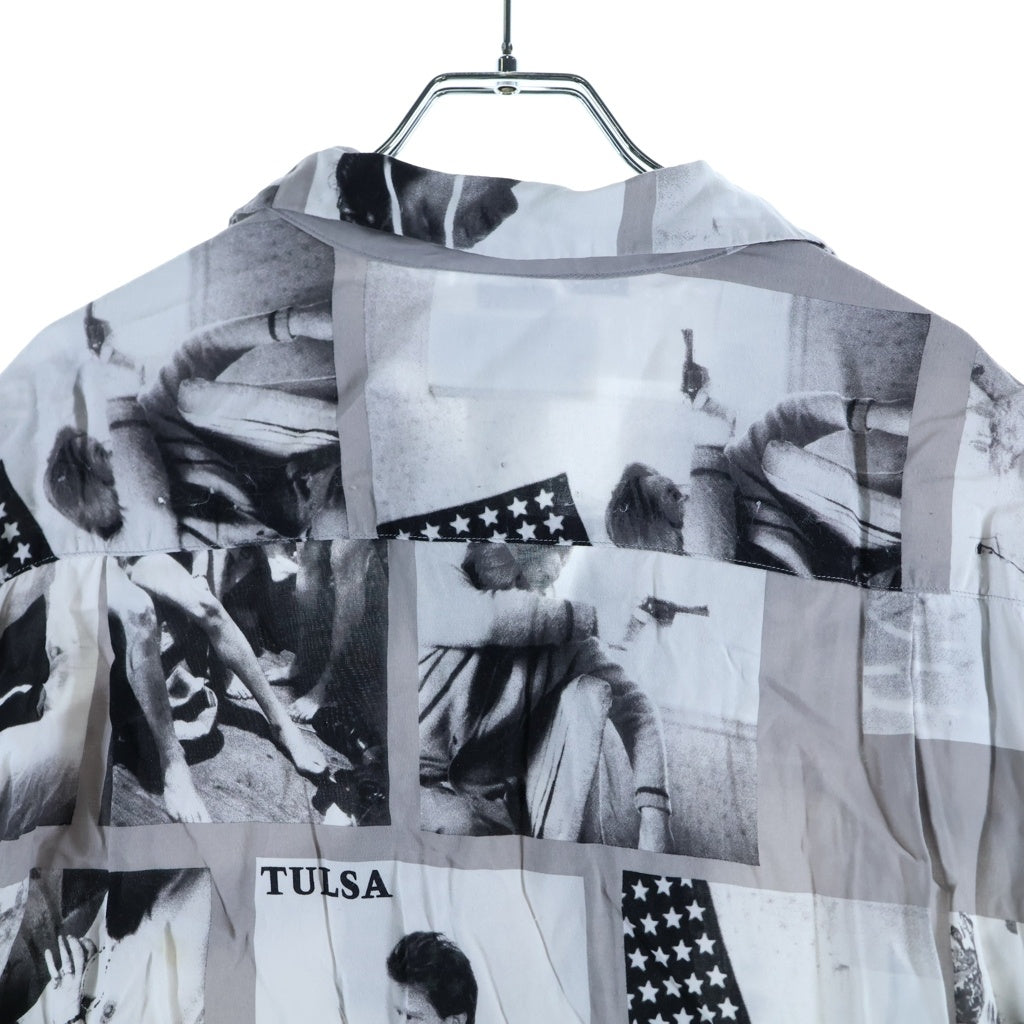 WACKO MARIA(ワコマリア) LARRY CLARK TULSA HAWAIIAN SHIRT ラリークラーク タルサ ハワイアンシャツ 半袖シャツ ホワイト