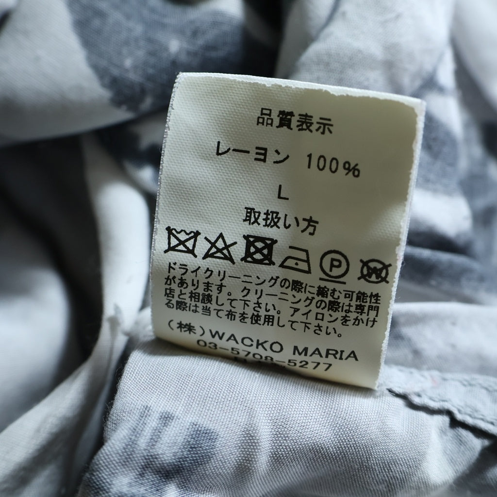 WACKO MARIA(ワコマリア) LARRY CLARK TULSA HAWAIIAN SHIRT ラリークラーク タルサ ハワイアンシャツ 半袖シャツ ホワイト