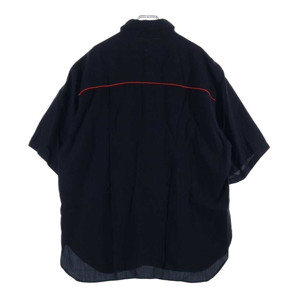 WACKO MARIA(ワコマリア) WESTERN SHIRT ウエスタン半袖シャツ ブラック/レッド