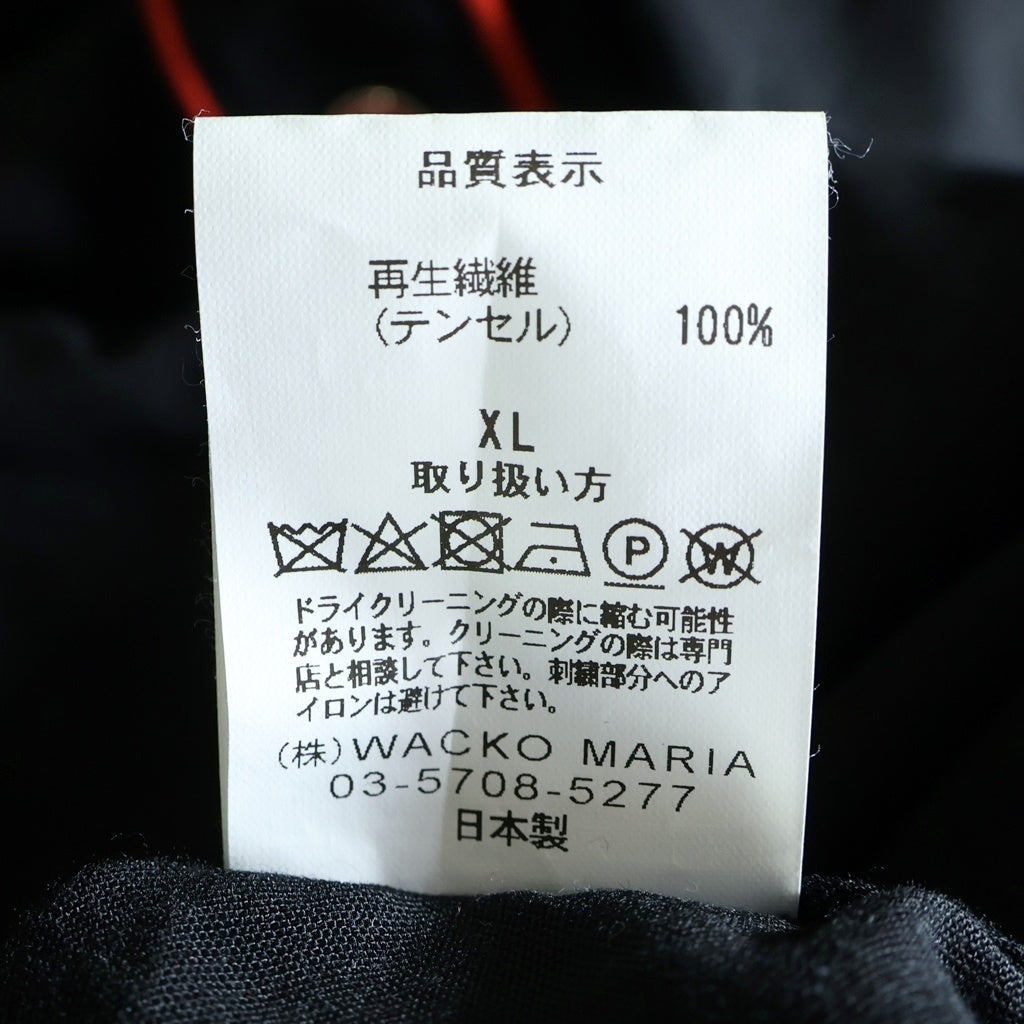 WACKO MARIA(ワコマリア) WESTERN SHIRT ウエスタン半袖シャツ ブラック/レッド