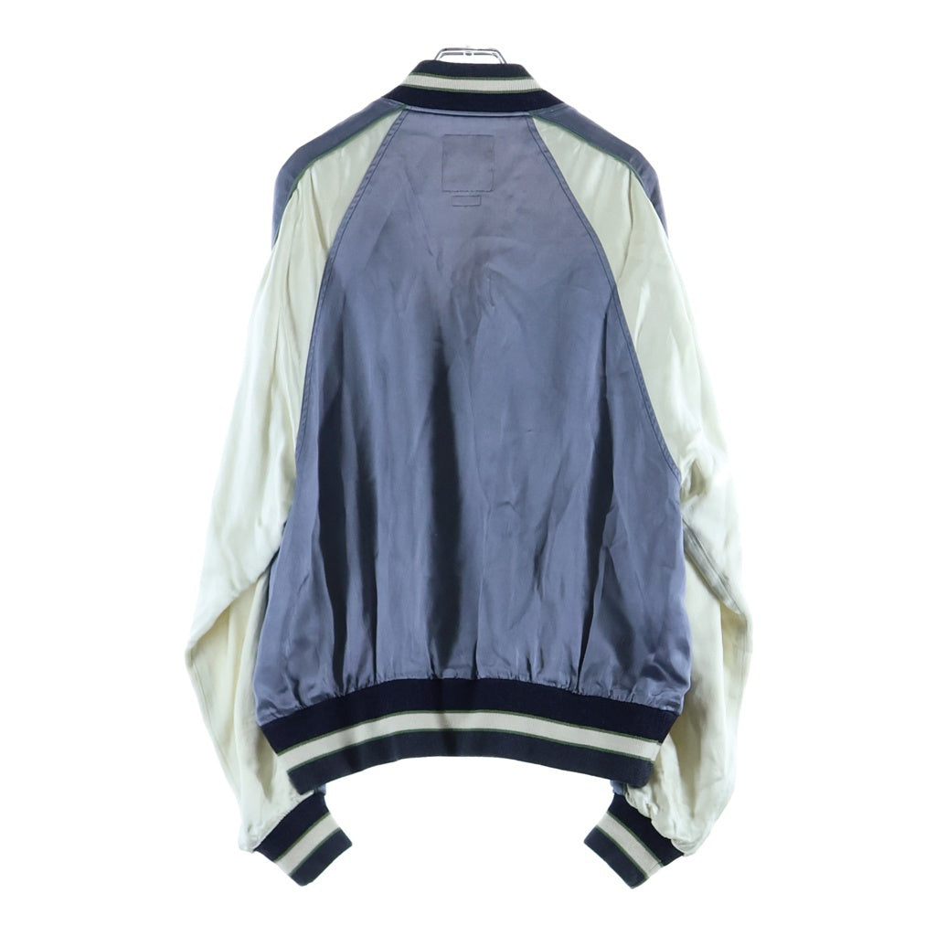VISVIM(ヴィスヴィム) 24SS DOUGLAS JKT ダグラス ロゴデザイン ジップアップジャケット スカジャン グレー 0123405013003