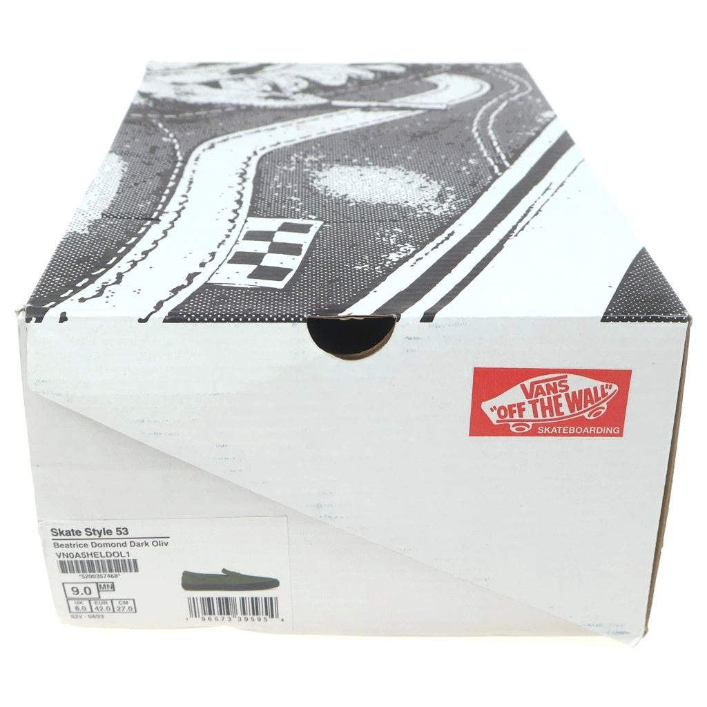 VANS(ヴァンズ) 23AW SKATE STYLE 53 BEATRICE DOMOND スエード ベアトリス ドモンド ローファー ローカットスニーカー US9/27cm カーキ