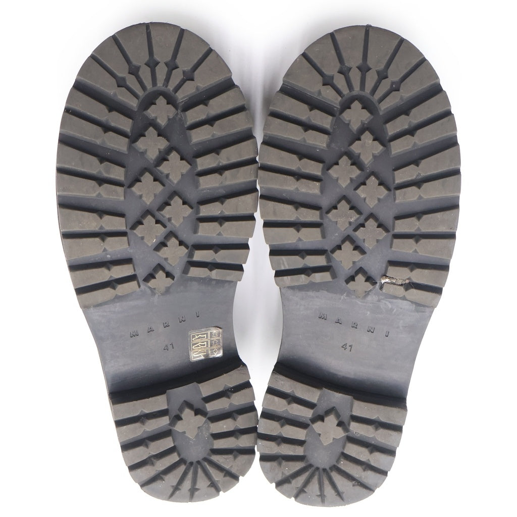 MARNI(マルニ) 23AW DADA DERBY ダービー レースアップ レザーシューズ ブラック ALMR004903