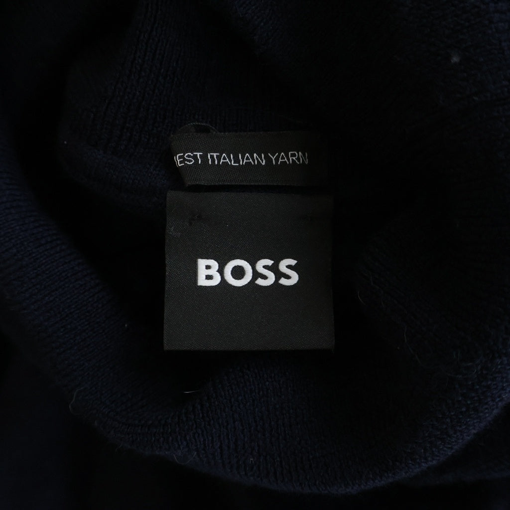 BOSS(ボス) High Neck Knit Sweater ハイネックニットセーター ネイビー 10241489
