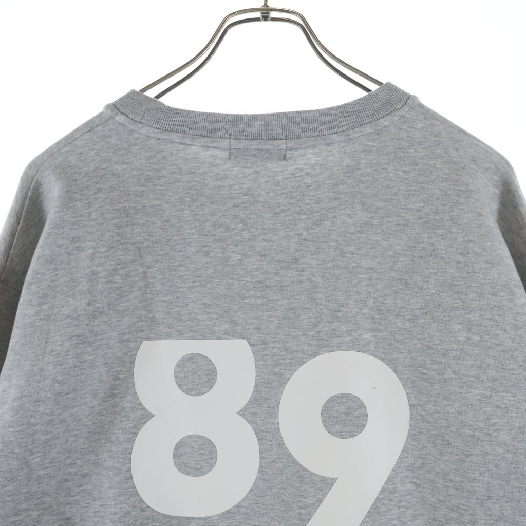PEARLY GATES(パーリーゲイツ) Crewneck Sweatshirt クルーネックスウェットトレーナー 袖切り替え グレー 053‐5162305