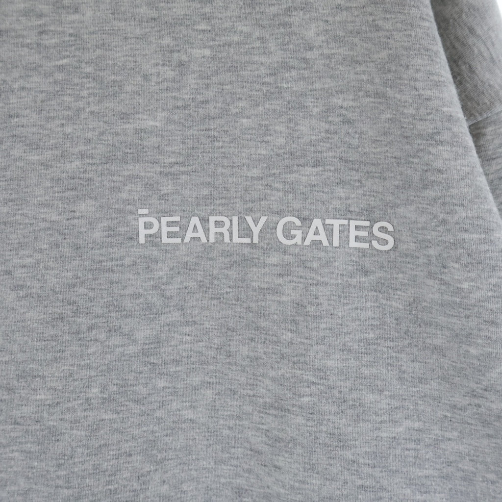PEARLY GATES(パーリーゲイツ) Crewneck Sweatshirt クルーネックスウェットトレーナー 袖切り替え グレー 053‐5162305