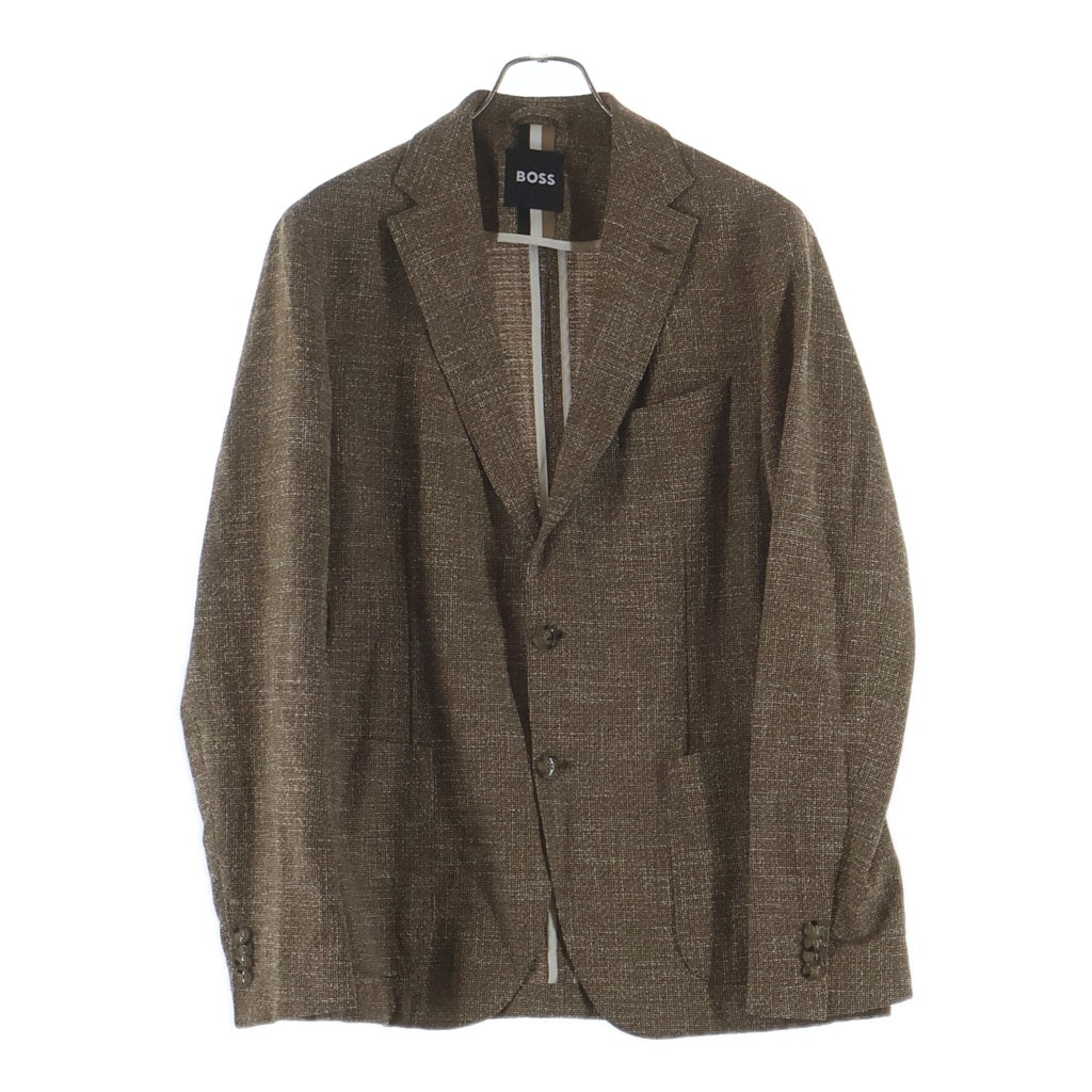 BOSS(ボス) Micro Pattern Tailored Jacket マイクロパターンテーラードジャケット ブラウン 50540668