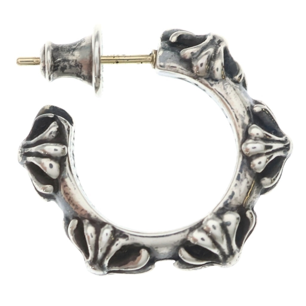 CHROME HEARTS(クロムハーツ) HOOP CROSS クロスバンド フープピアス シルバー BCA100