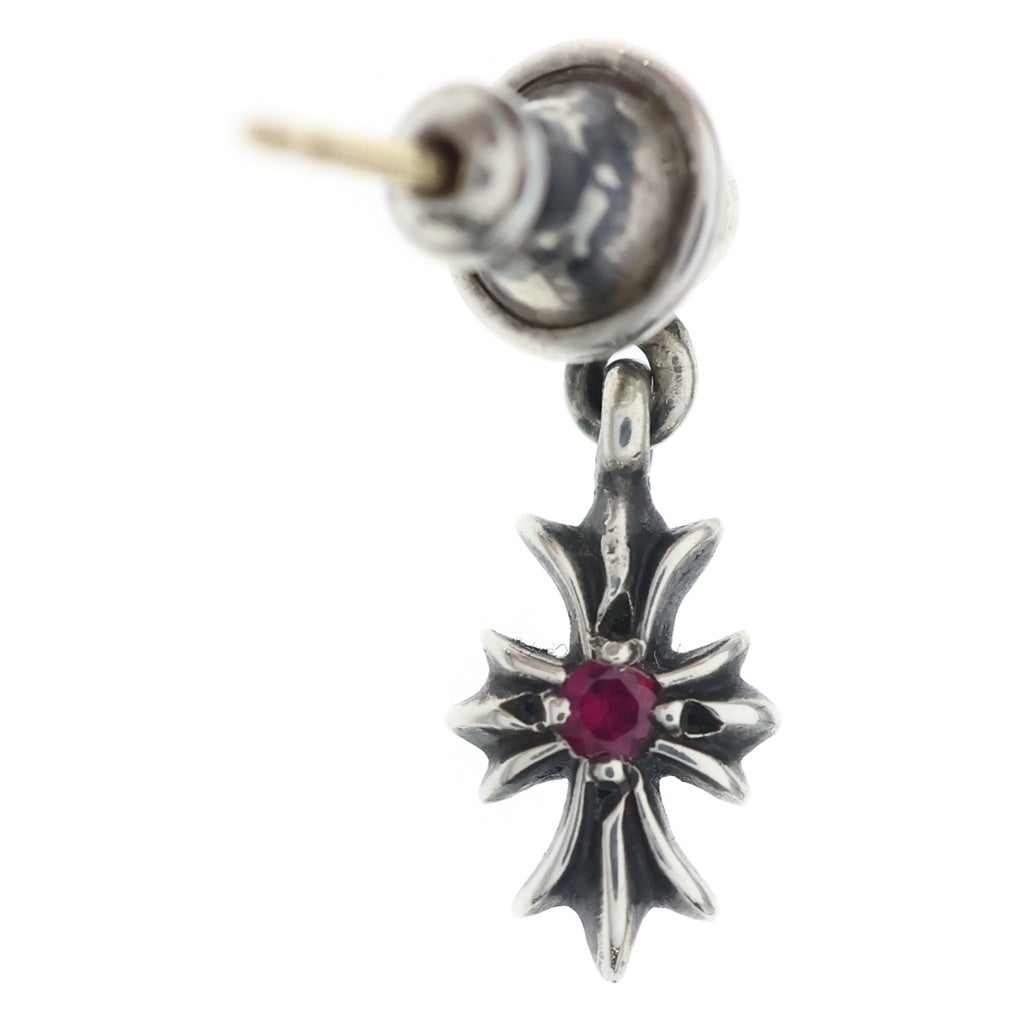 CHROME HEARTS(クロムハーツ) TNY E CH PLS RUBY タイニーE CHプラス ドロップピアス ルビー シルバー