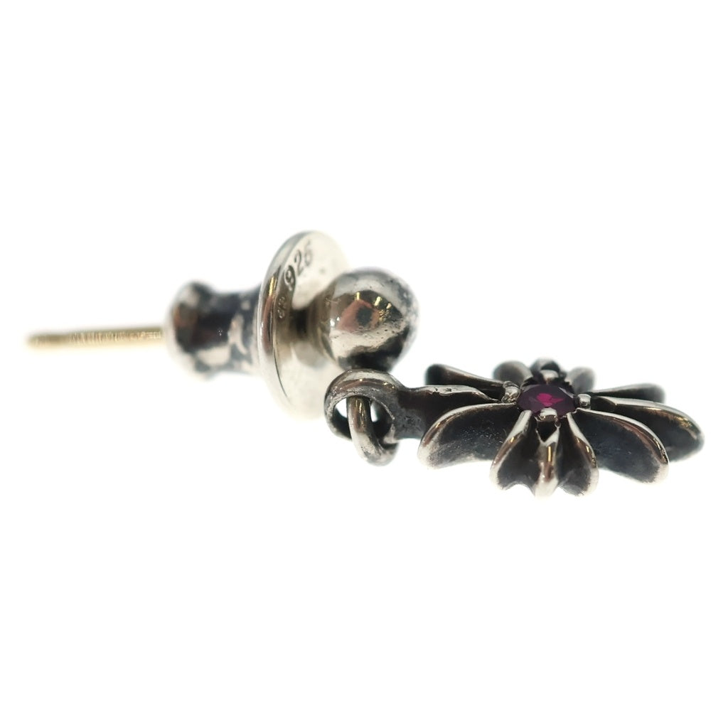 CHROME HEARTS(クロムハーツ) TNY E CH PLS RUBY タイニーE CHプラス ドロップピアス ルビー シルバー