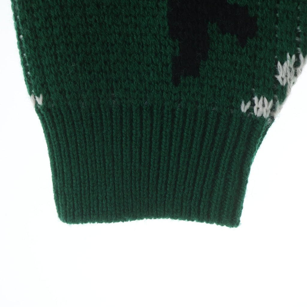 SUPREME(シュプリーム) 25AW Small Box Polo Sweater スモールボックスロゴ カモ柄 ポロスウェット ニット セーター グリーン