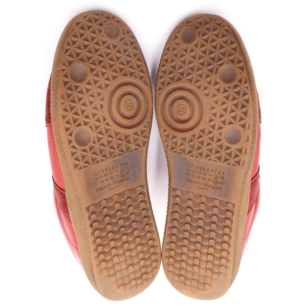 MM6 Maison Margiela(エムエムシックスメゾンマルジェラ) German Trainer ジャーマン トレーナー スエード ローカットスニーカー レッド