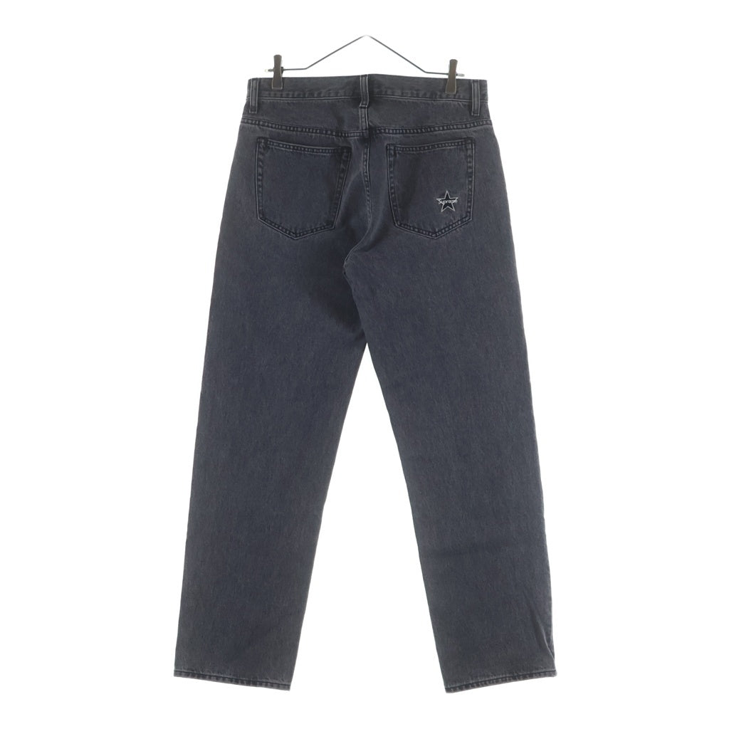 SUPREME(シュプリーム) 24SS Regular Jean スターワッペン レギュラー デニムパンツ ブラック