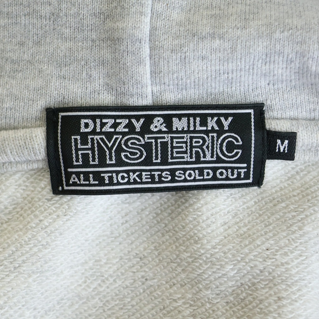 HYSTERIC GLAMOUR(ヒステリックグラマー) プリントデザイン ジップアップフーディー パーカー グレー 02261CF01