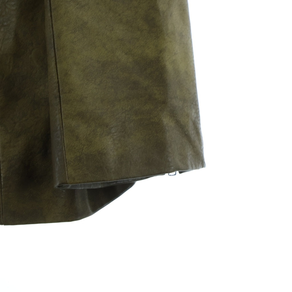 PRANK PROJECT(プランクプロジェクト) Pierced Eco Leather Jacket ピアッシング エコレザージャケット カーキ 31242115402