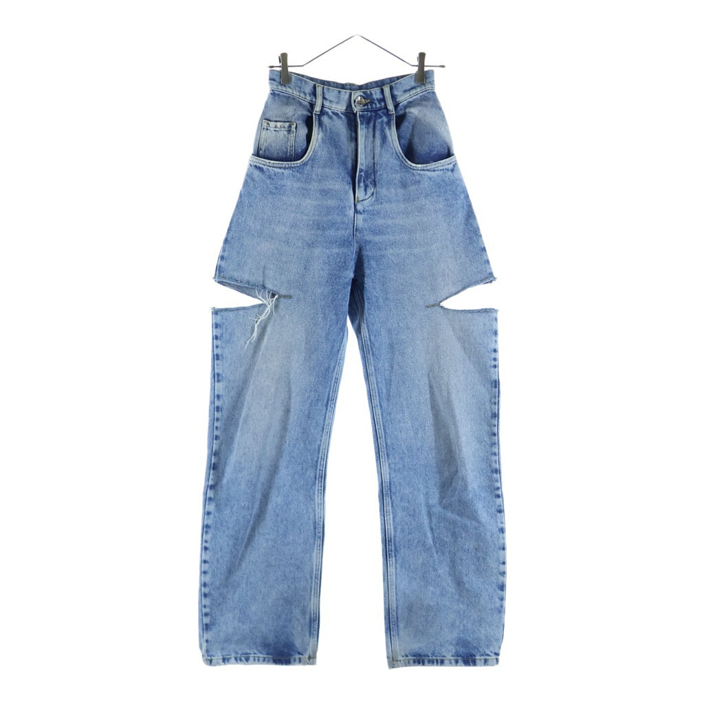 Maison Margiela(メゾンマルジェラ) 23AW SLASH DETAIL DENIM PANTS ダメージ加工 デニムパンツ インディゴ S51LA0051