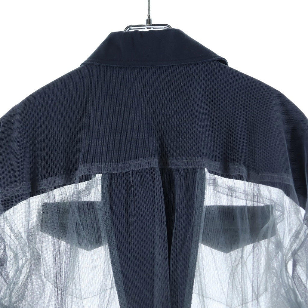 PRANK PROJECT(プランクプロジェクト) Cocoon Sleeve Tulle Blouson コットンスリーブ チュールブラウス グレー 31251215102