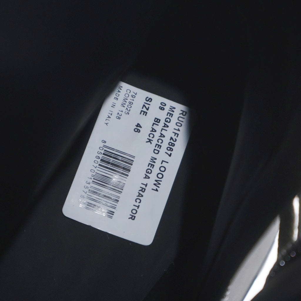 Rick Owens(リックオウエンス) 26SS MEGALACED MEGA TRACTOR メガレースメガトラクター ブラック 46 RU01F2867
