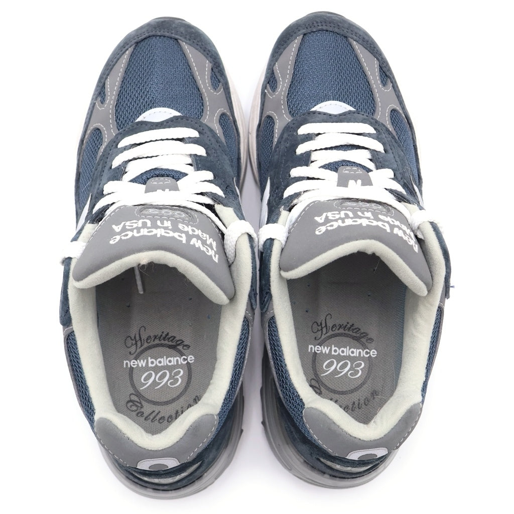 New Balance(ニューバランス) MR993NV スエードメッシュ ローカットスニーカー ネイビー US7/25cm