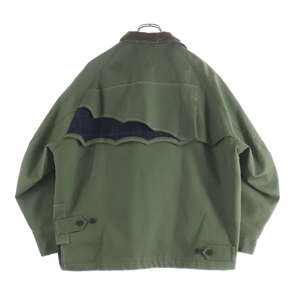 kolor(カラー) Coated Flannel Blouson コーティングフランネルブルゾン アウター カーキ