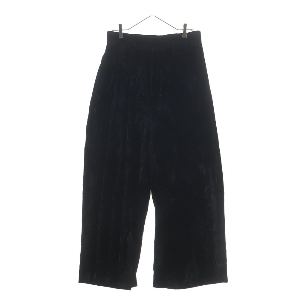 SHINYA KOZUKA(シンヤコズカ) 24AW DEAR BAGGY ディアー ベロア ジップアップ バギーパンツ ブラック 2302SK52