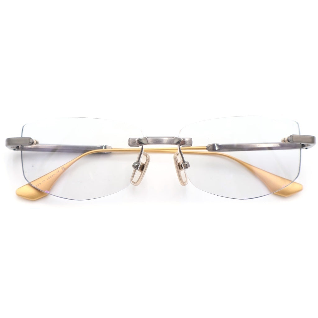 DITA(ディータ) 25SS TRYSIM75 ロゴデザイン リームレス サングラス 眼鏡 シルバー DTX182-A-03