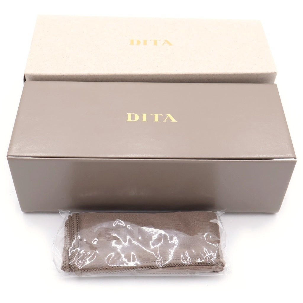 DITA(ディータ) 25SS TRYSIM75 ロゴデザイン リームレス サングラス 眼鏡 シルバー DTX182-A-03