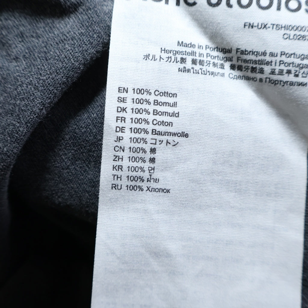 Acne Studios(アクネ ストゥディオズ) フロントプリント 半袖シャツ カットソー グレー CL0267