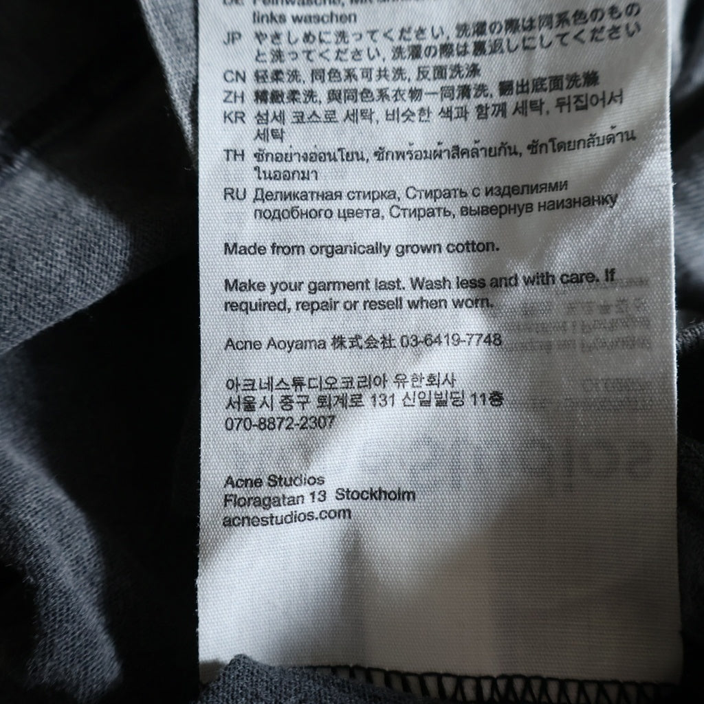 Acne Studios(アクネ ストゥディオズ) フロントプリント 半袖シャツ カットソー グレー CL0267