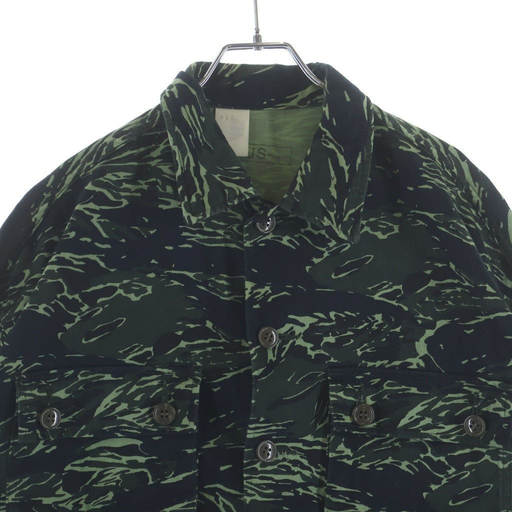 N.HOOLYWOOD(エヌハリウッド) 18AW camouflage shirt jacket カモフラ総柄 長袖シャツジャケット ミニタリージャケット グリーン 982-SH01-062
