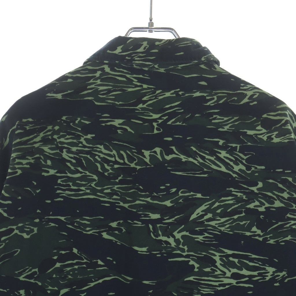 N.HOOLYWOOD(エヌハリウッド) 18AW camouflage shirt jacket カモフラ総柄 長袖シャツジャケット ミニタリージャケット グリーン 982-SH01-062