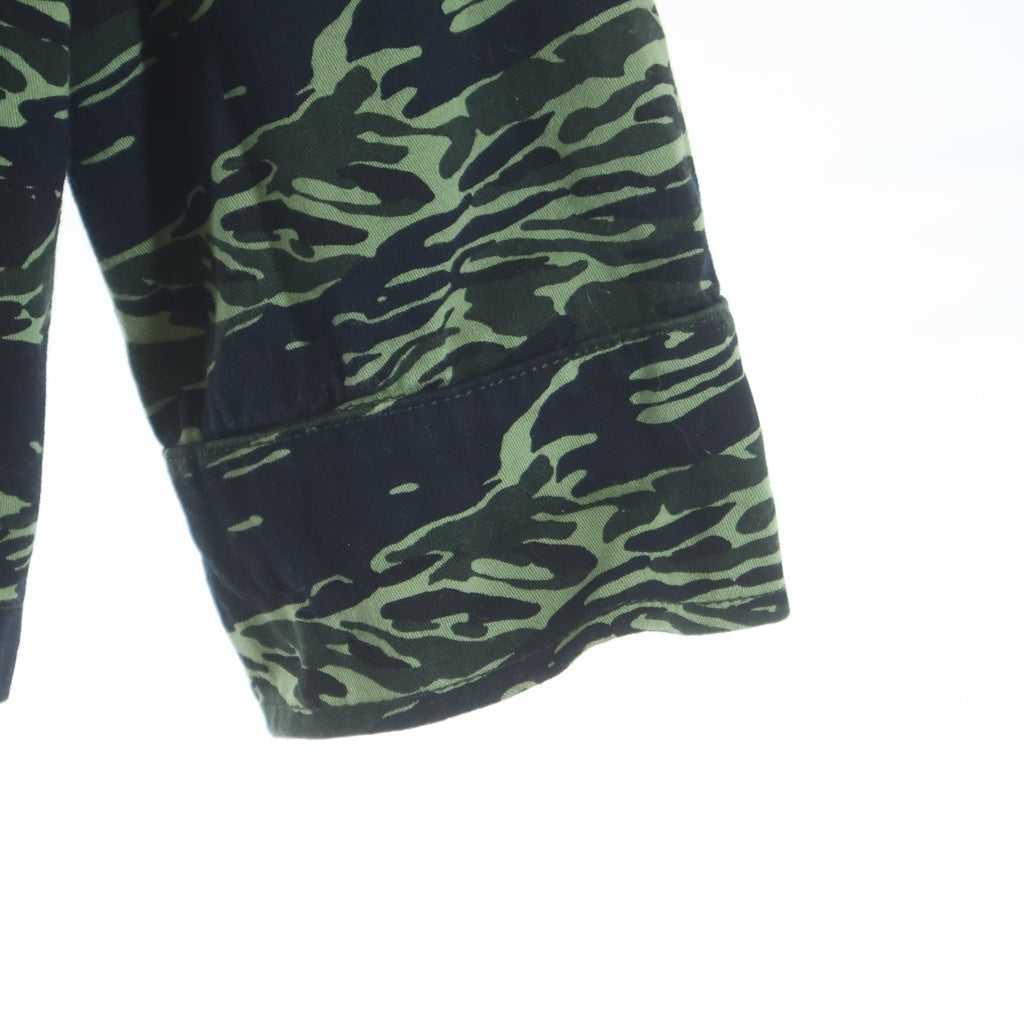 N.HOOLYWOOD(エヌハリウッド) 18AW camouflage shirt jacket カモフラ総柄 長袖シャツジャケット ミニタリージャケット グリーン 982-SH01-062