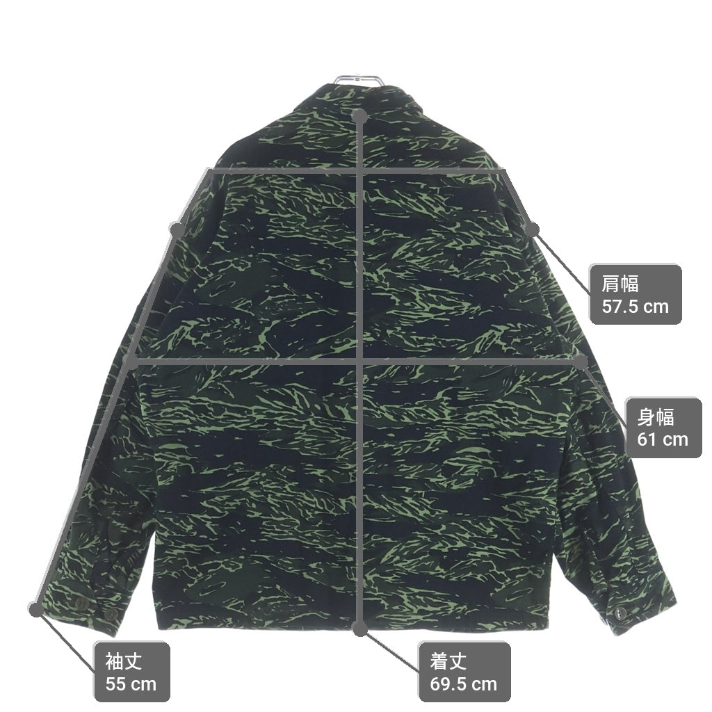 N.HOOLYWOOD(エヌハリウッド) 18AW camouflage shirt jacket カモフラ総柄 長袖シャツジャケット ミニタリージャケット グリーン 982-SH01-062