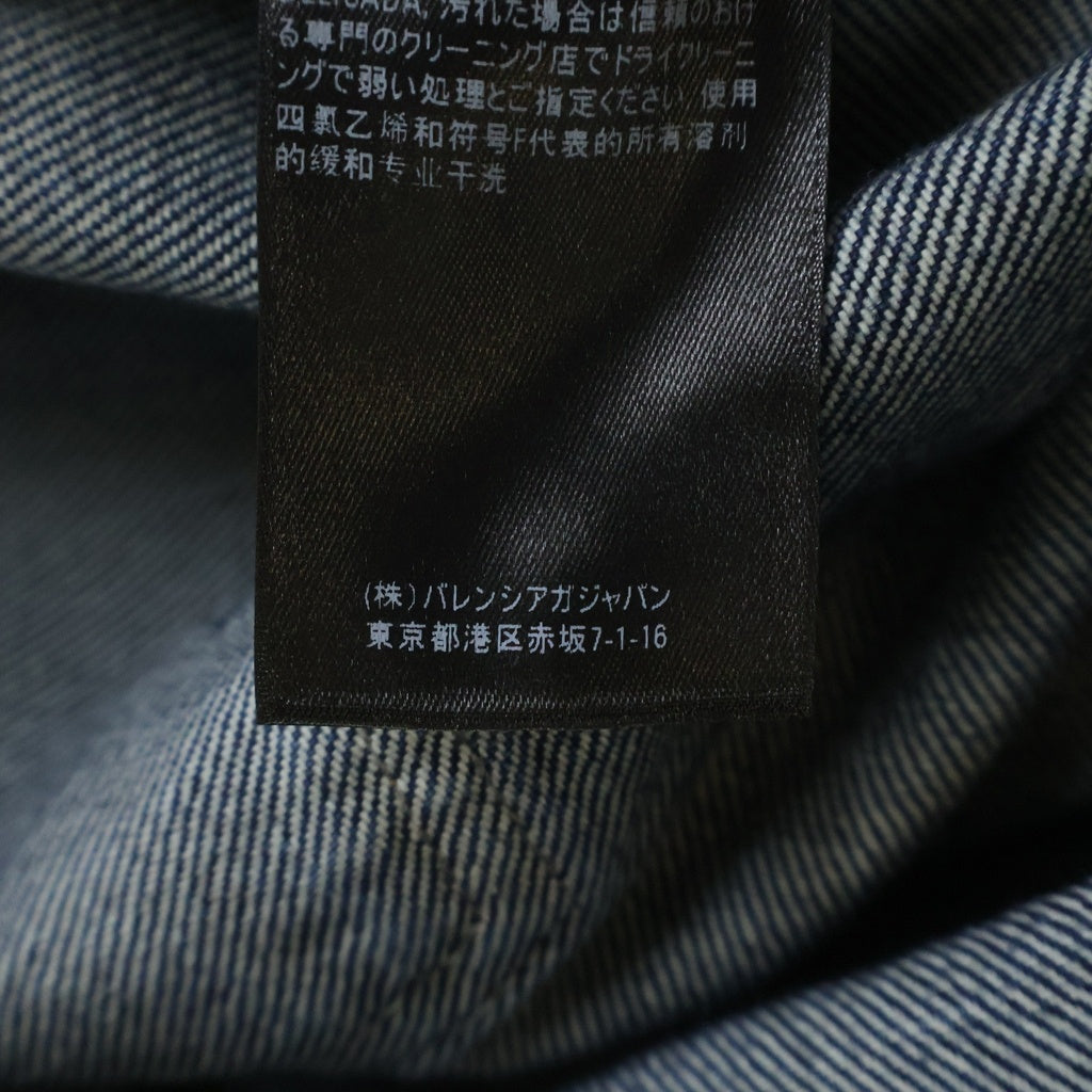 BALENCIAGA(バレンシアガ) 20AW エンブロイダリーデザイン マルチポケット ジップアップ デニムパンツ インディゴ 626128 TDW14