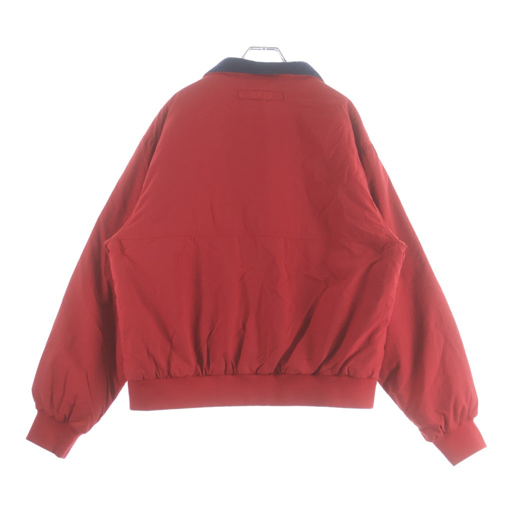 STUSSY(ステューシー) POLAR FLEECE LINED JACKET ポーラー フリース ナイロンタスランジャケット レッド