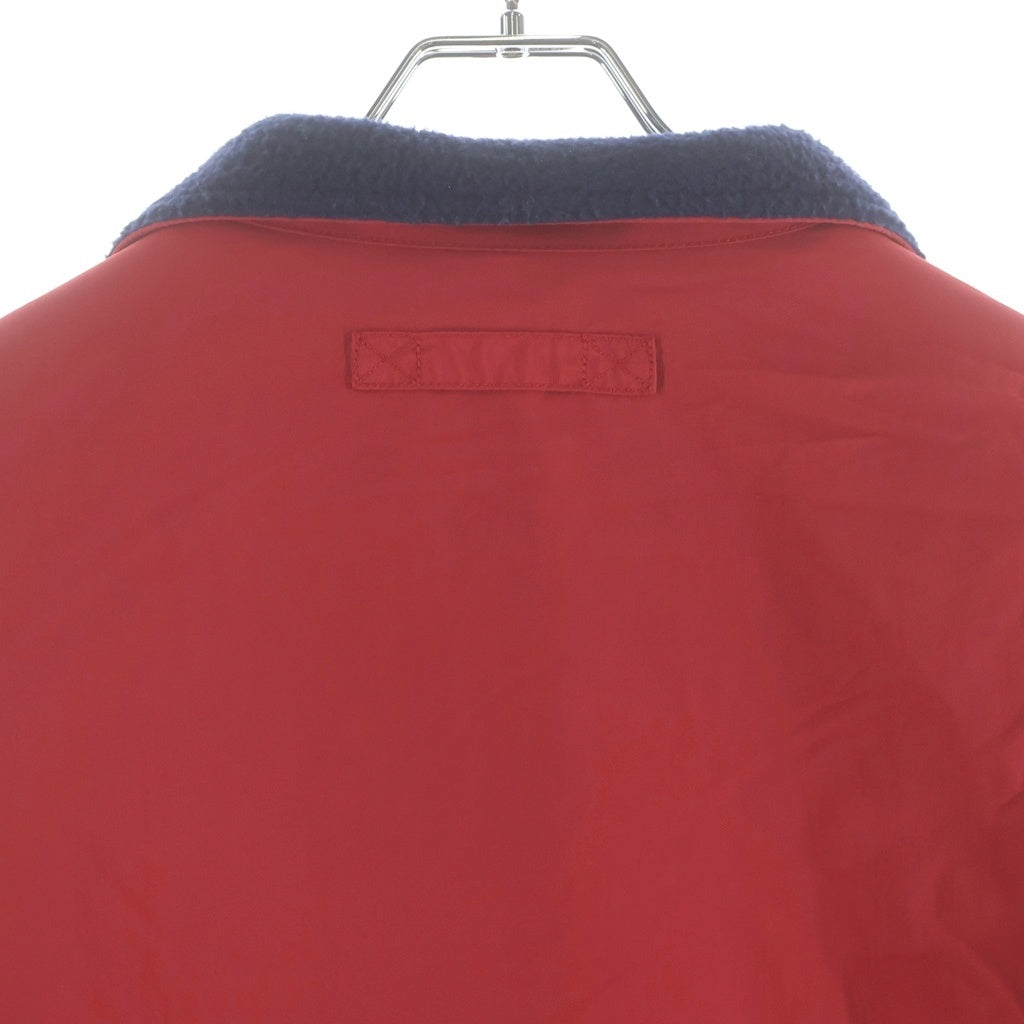 STUSSY(ステューシー) POLAR FLEECE LINED JACKET ポーラー フリース ナイロンタスランジャケット レッド