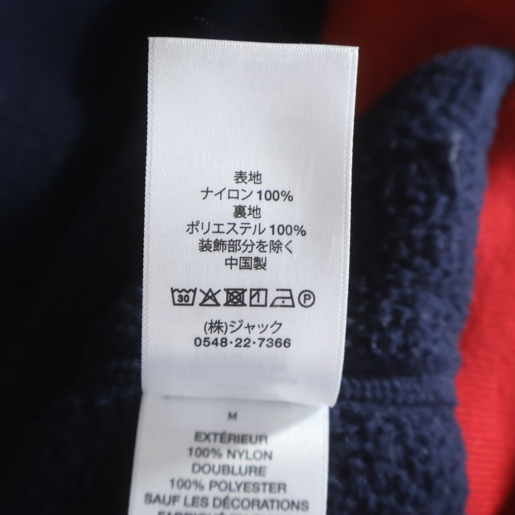 STUSSY(ステューシー) POLAR FLEECE LINED JACKET ポーラー フリース ナイロンタスランジャケット レッド