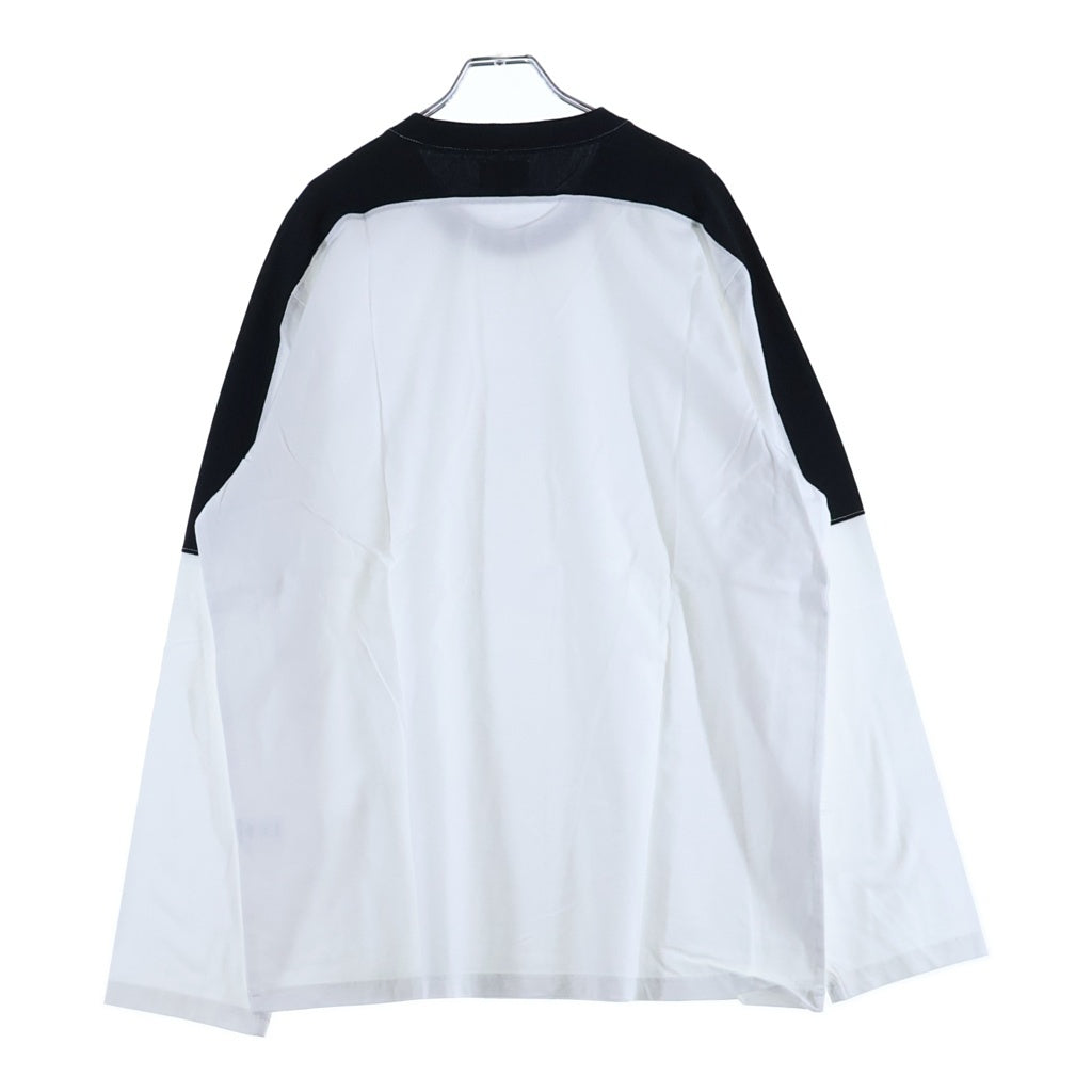 SUPREME(シュプリーム) 18AW Paneled L/S Tee パネルド クルーネック カットソー 長袖Tシャツ ホワイト