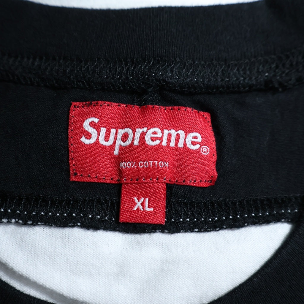 SUPREME(シュプリーム) 18AW Paneled L/S Tee パネルド クルーネック カットソー 長袖Tシャツ ホワイト